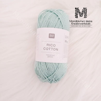 Rico Cotton 50g in 24 Farben | Baumwollgarn geprüft nach DIN EN 71-3