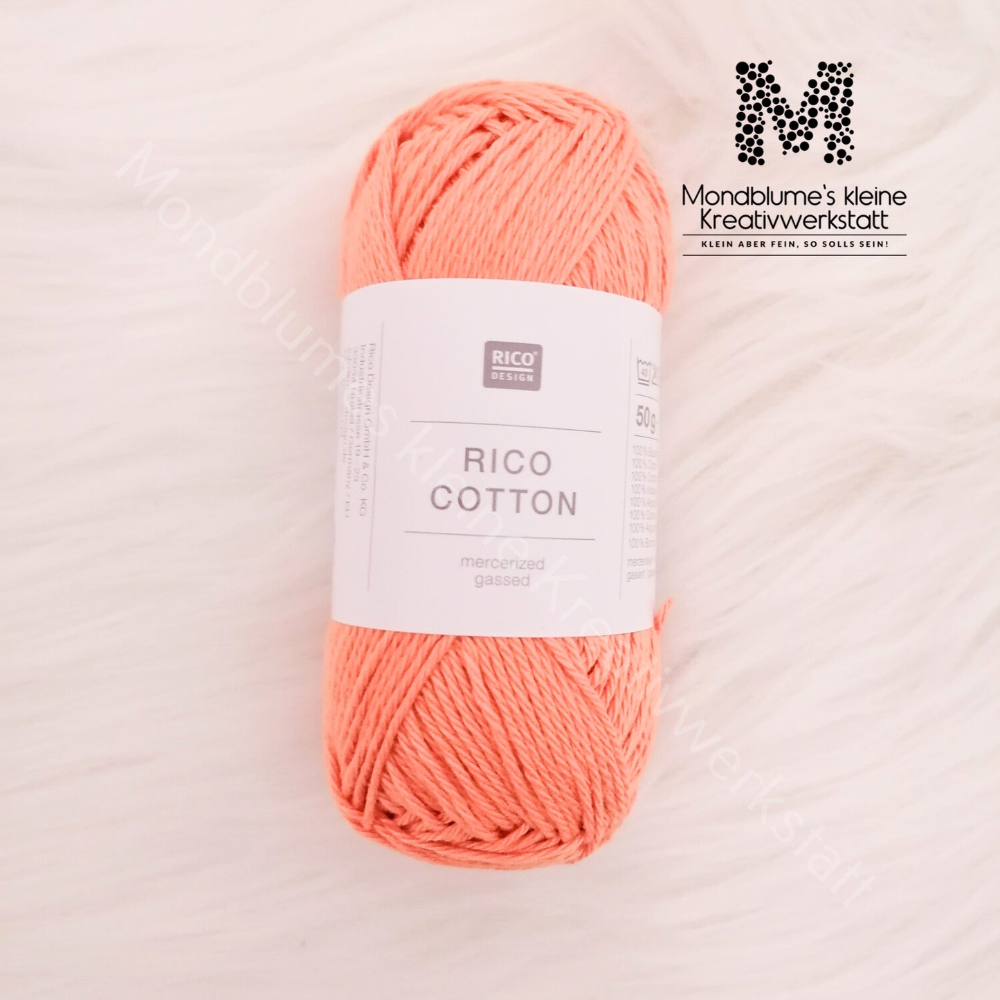 Rico Cotton 50g in 24 Farben | Baumwollgarn geprüft nach DIN EN 71-3
