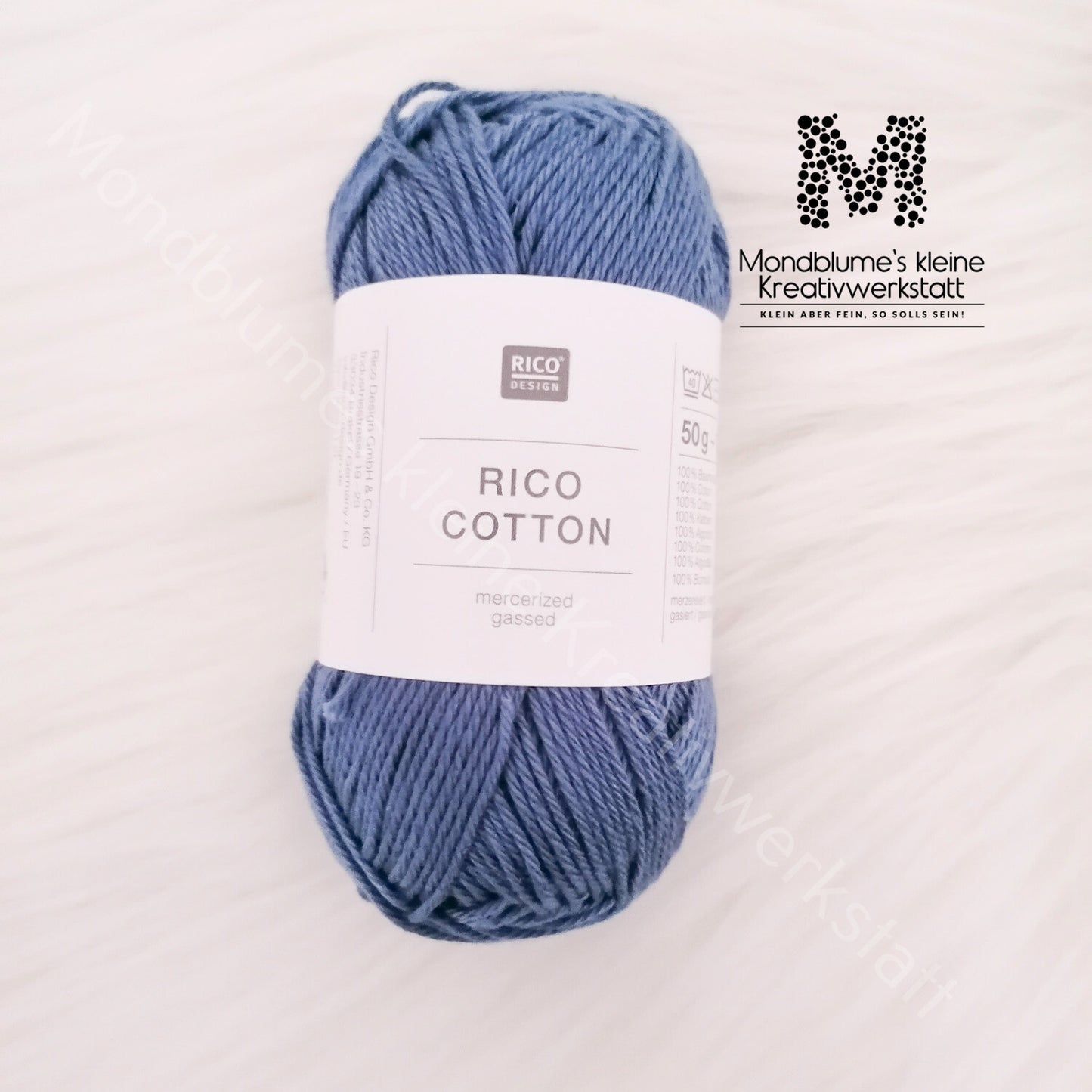 Rico Cotton 50g in 24 Farben | Baumwollgarn geprüft nach DIN EN 71-3