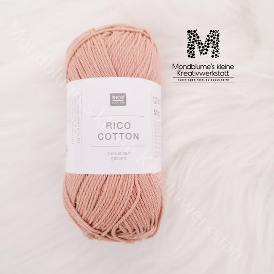 Rico Cotton 50g in 24 Farben | Baumwollgarn geprüft nach DIN EN 71-3