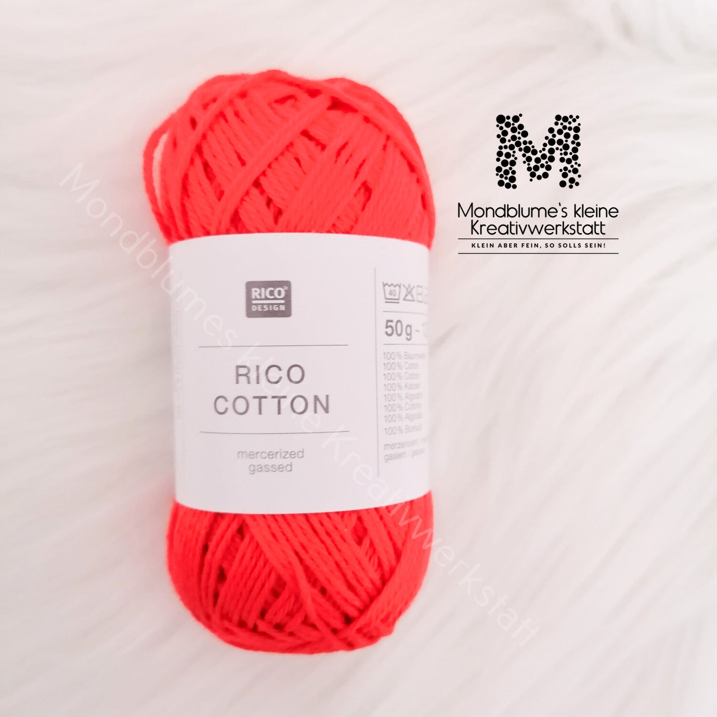 Rico Cotton 50g in 24 Farben | Baumwollgarn geprüft nach DIN EN 71-3