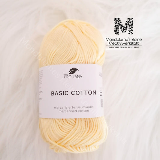 Pro Lana Basic Cotton 50g in 18 Farben | Baumwollgarn geprüft nach DIN EN 71-3