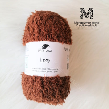 Pro Lana Lea 25g in 18 Farben | Flauschiges Teddygarn geprüft nach DIN EN 71-3