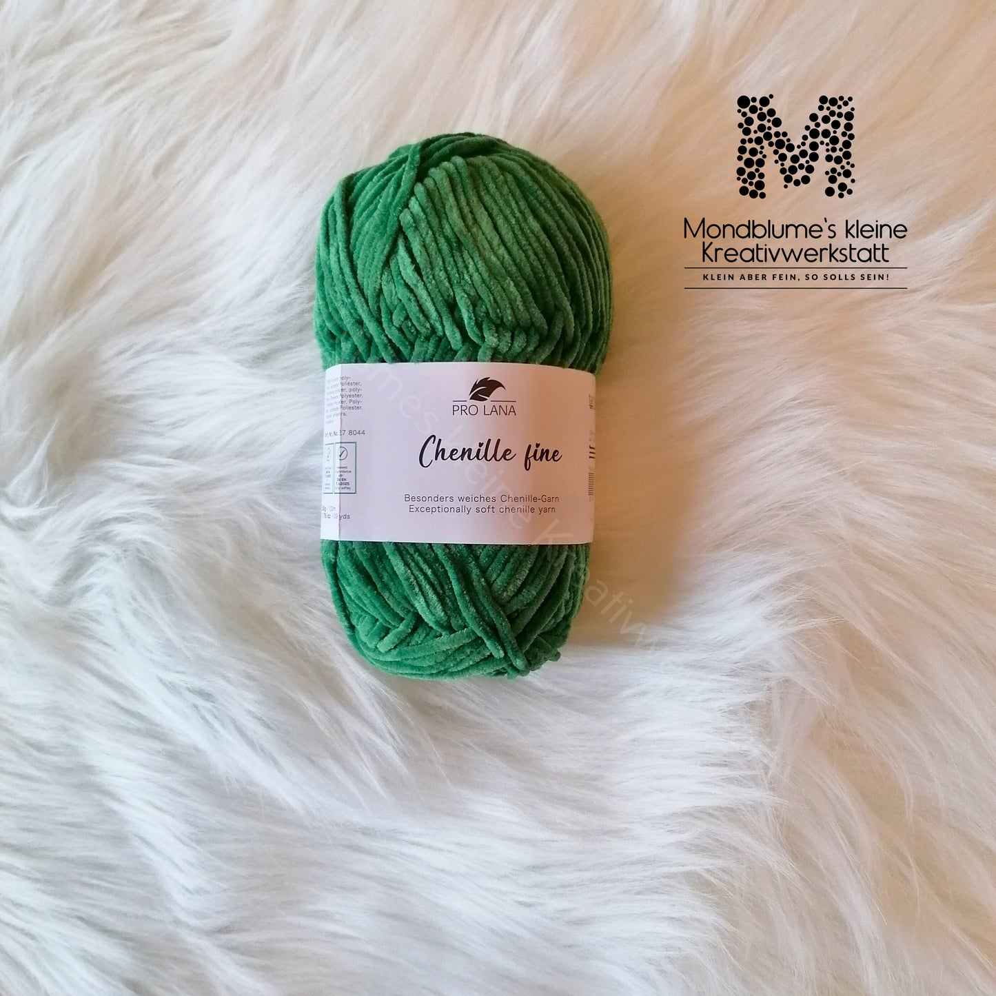 Pro Lana Chenille Fine 50g in 12 Farben | Feines Chenillegarn geprüft nach DIN EN 71-3