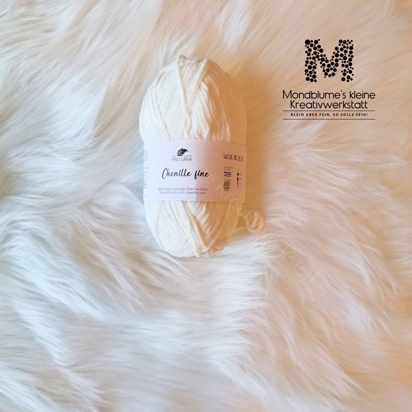 Pro Lana Chenille Fine 50g in 12 Farben | Feines Chenillegarn geprüft nach DIN EN 71-3