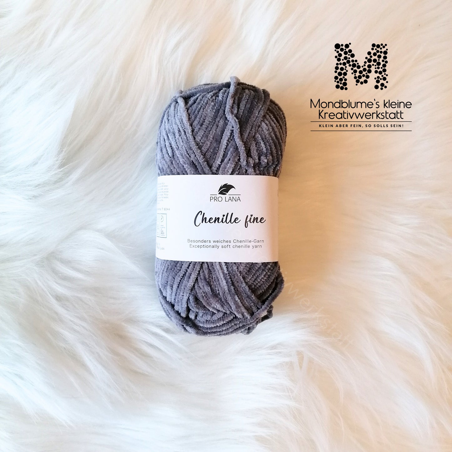 Pro Lana Chenille Fine 50g in 12 Farben | Feines Chenillegarn geprüft nach DIN EN 71-3