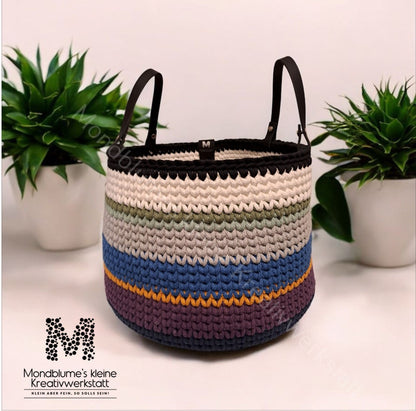 Häkelkorb 'Farbenfroh' - Handmade Unikat