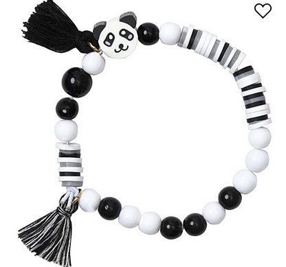 Mini Perlen Armband Set Schwarz/Weiß - Material für 1 Armband