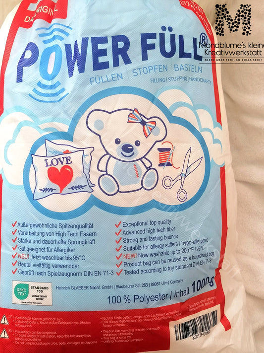 Power Füll Füllwatte 1000g | OEKO-TEX Polyester waschbar
