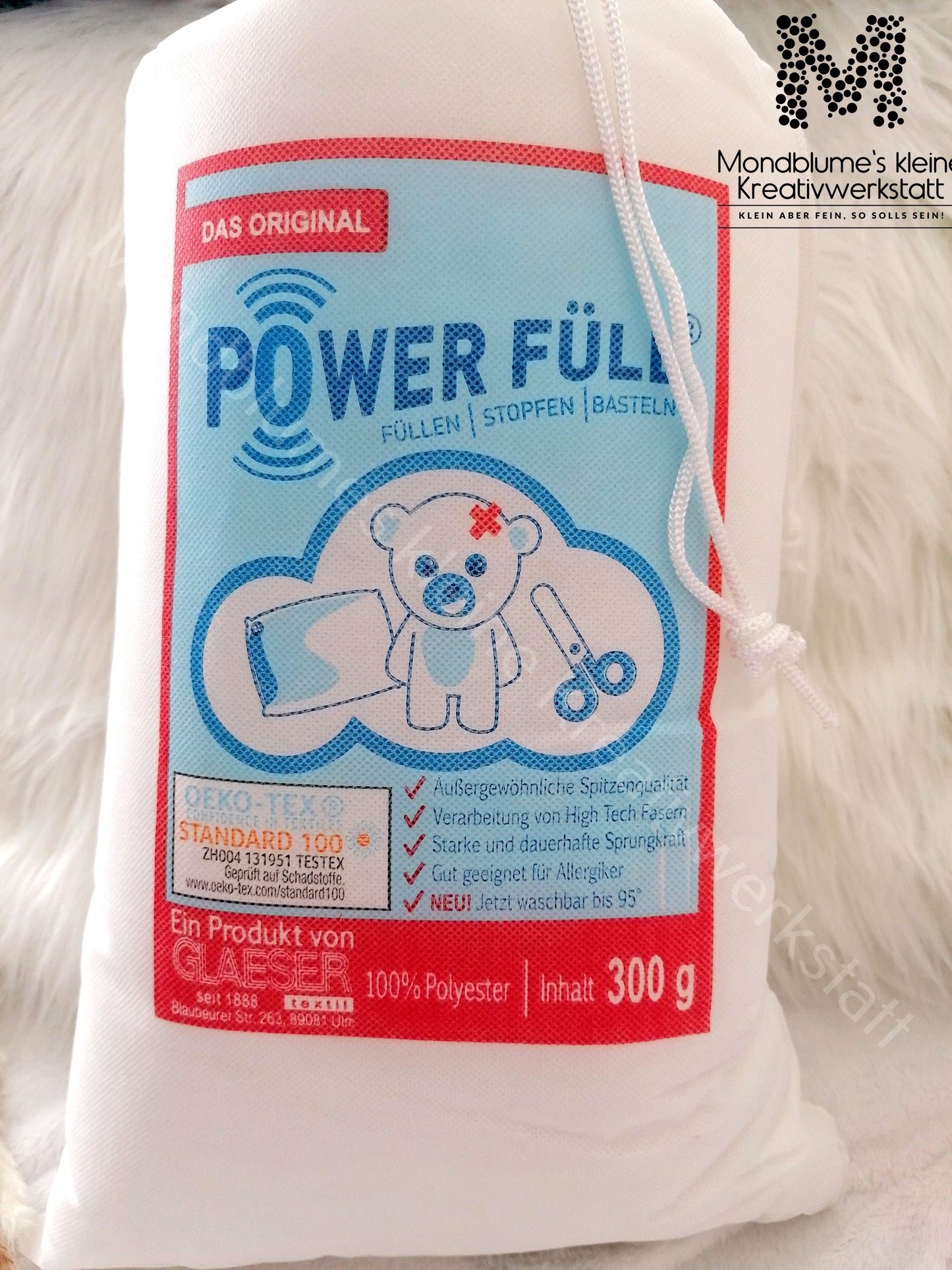 Power Füll Füllwatte 300g | OEKO-TEX Polyester waschbar