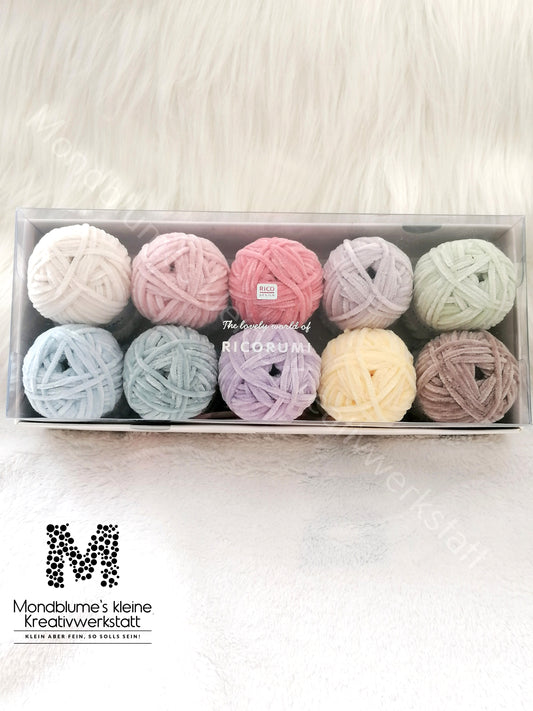 Ricorumi Nilli Nilli pastel Häkelgarn | 10 Pastellfarben 25g pro Knäuel