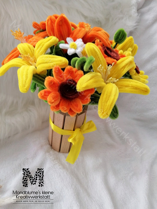 Blumenstrauß/ Pfeifenputzer (Ohne Vase)