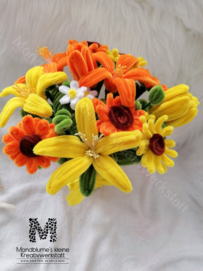 Blumenstrauß/ Pfeifenputzer (Ohne Vase)