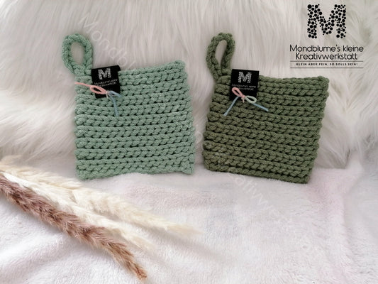 Topflappenset gehäkelt | Handgemacht aus Baumwolle