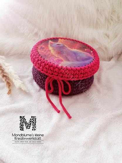 Aufbewahrungsbox mit Katzenmotiv