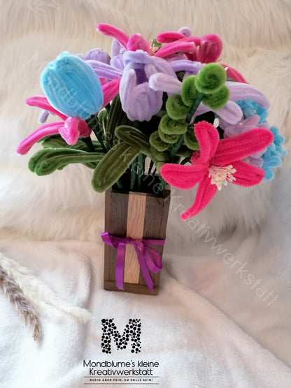 Blumenstrauß/ Pfeifenputzer (Ohne Vase)