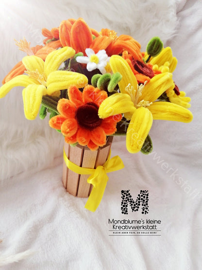 Blumenstrauß/ Pfeifenputzer (Ohne Vase)