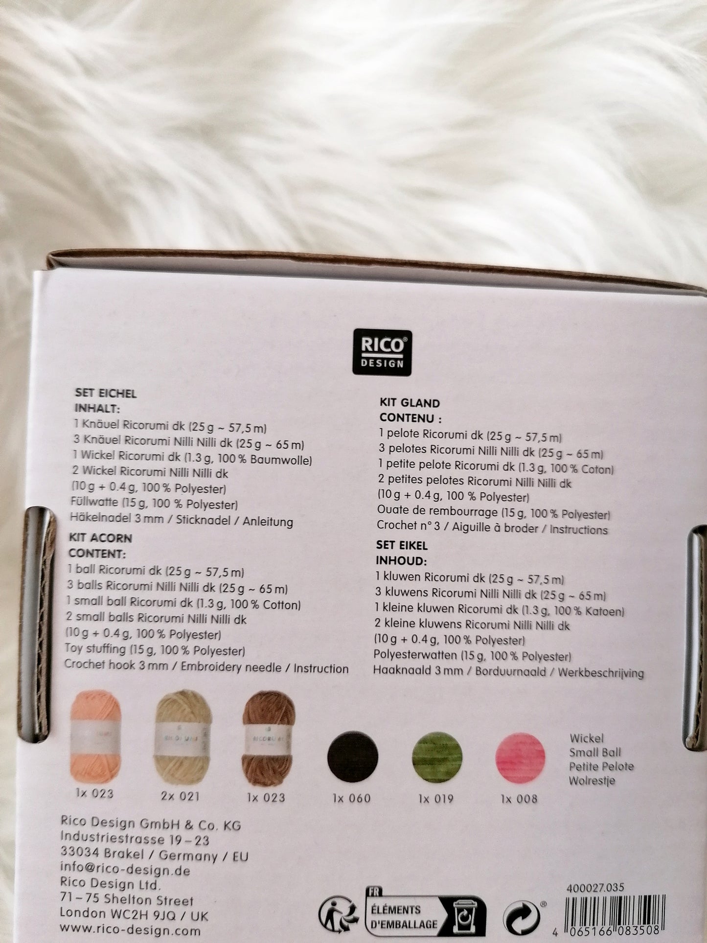 Ricorumi Häkelset Baby Blankies Eichel | Schmusetuch häkeln