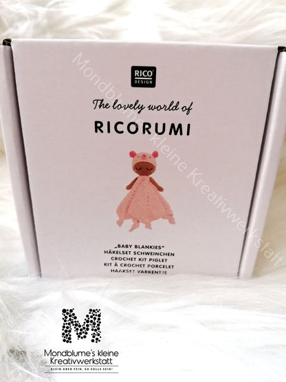 Ricorumi Häkelset Baby Blankies Schweinchen | Schmusetuch häkeln