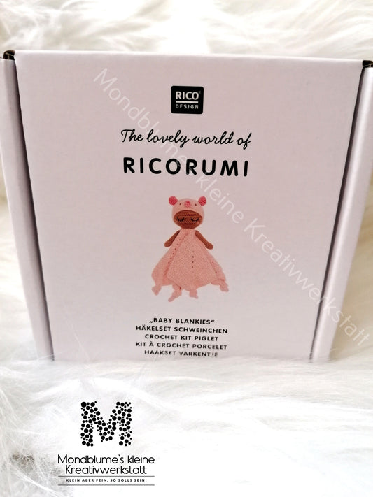 Ricorumi Häkelset Baby Blankies Schweinchen | Schmusetuch häkeln