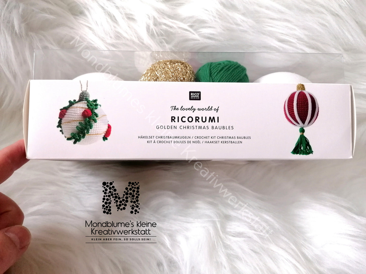 Ricorumi Häkelset Christbaumkugeln Gold | Weihnachtsdeko häkeln