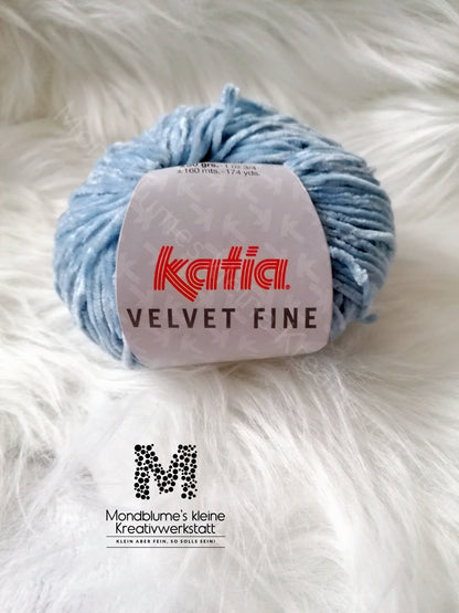 Katia Velvet Fine 205 Himmelblau