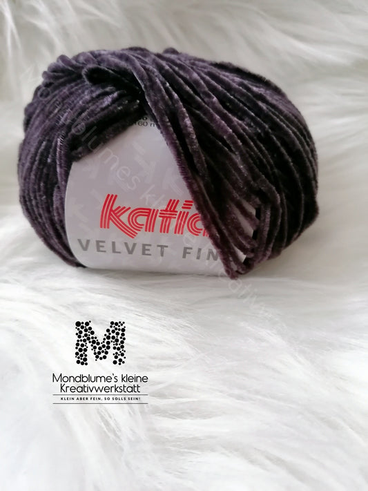 Katia Velvet Fine 210 Anthrazitgrau