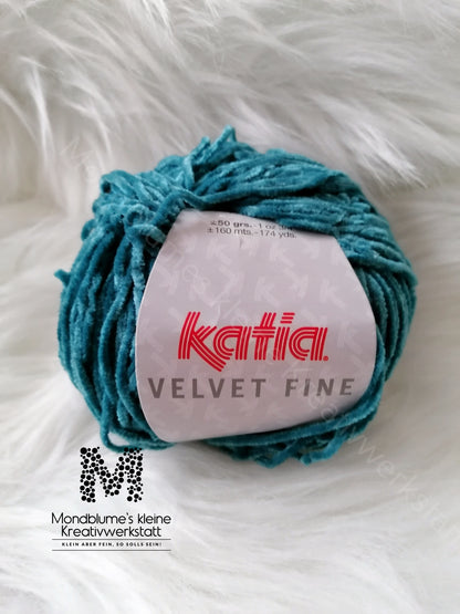 Katia Velvet Fine 215 Grünblau