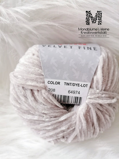 Katia Velvet Fine 208 Hellgrau