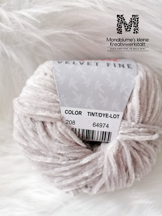 Katia Velvet Fine 208 Hellgrau