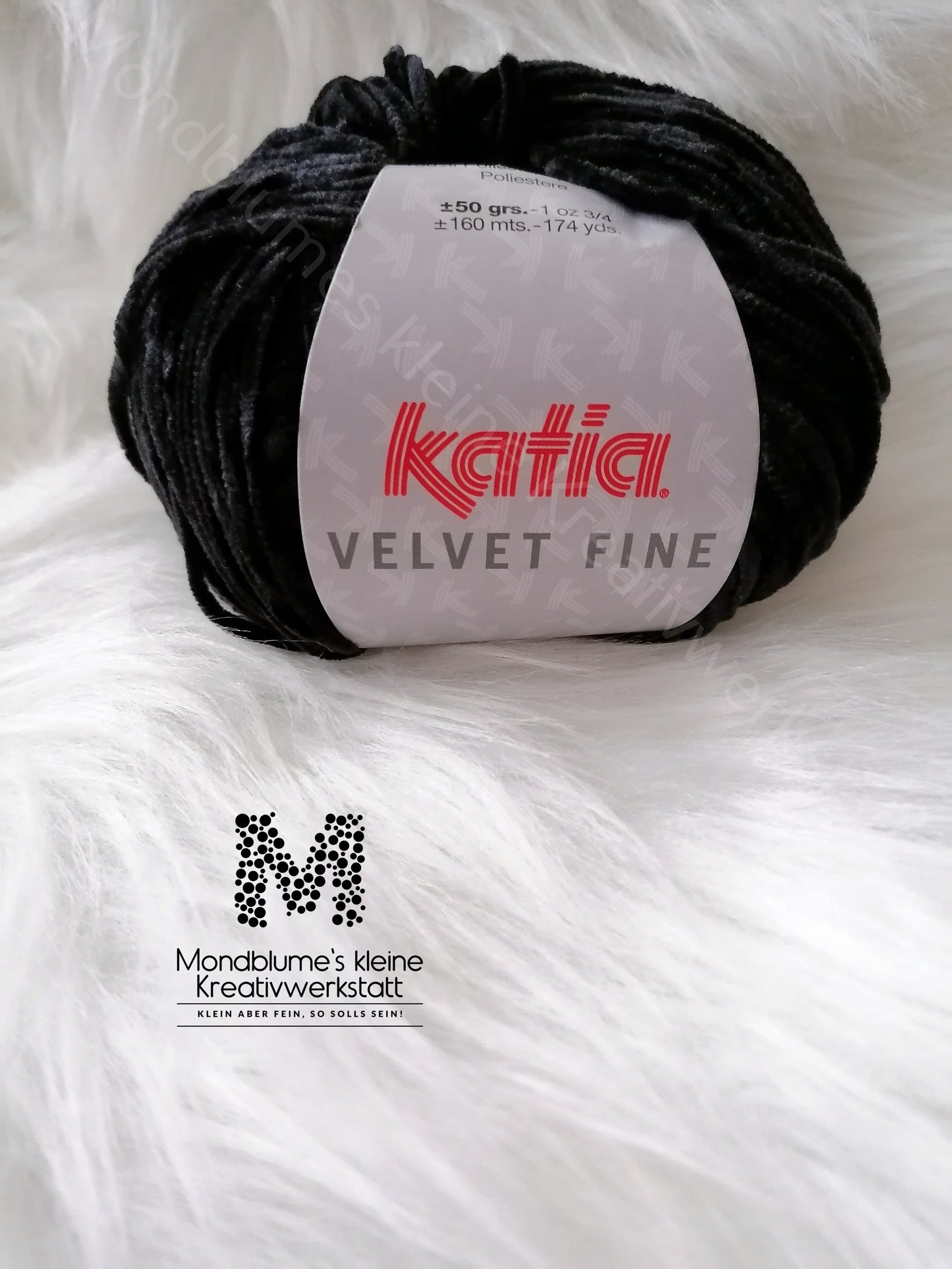 Katia Velvet Fine 211 Schwarz
