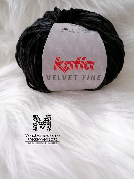 Katia Velvet Fine 211 Schwarz