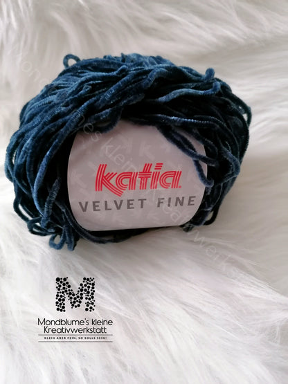 Katia Velvet Fine 212 Dunkelblau