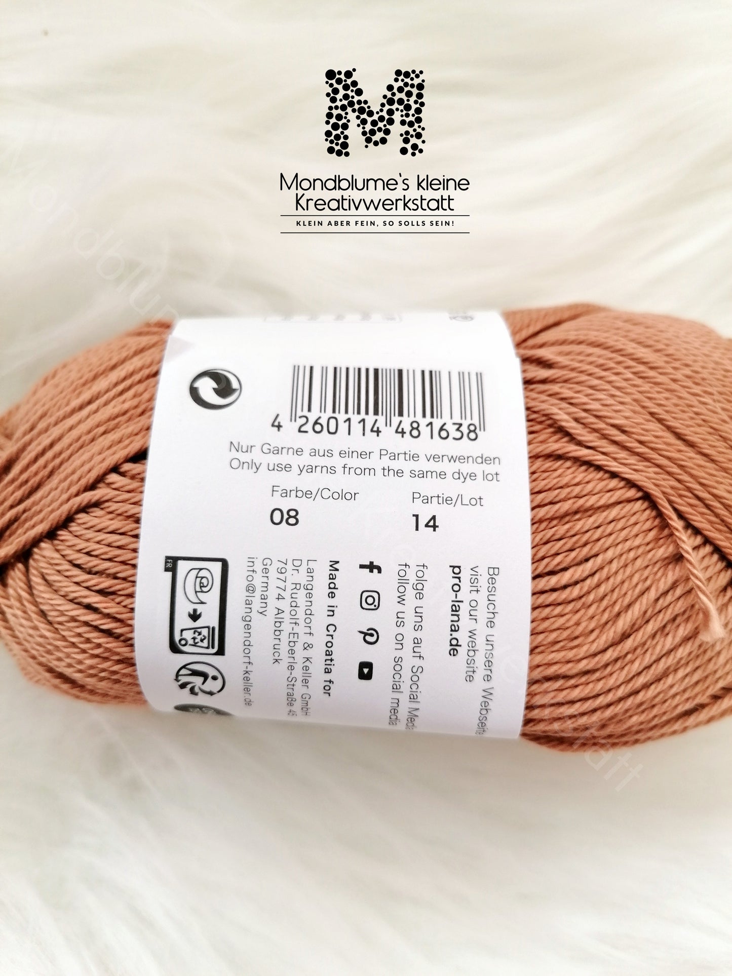 Pro Lana Basic Cotton Puderbraun 008