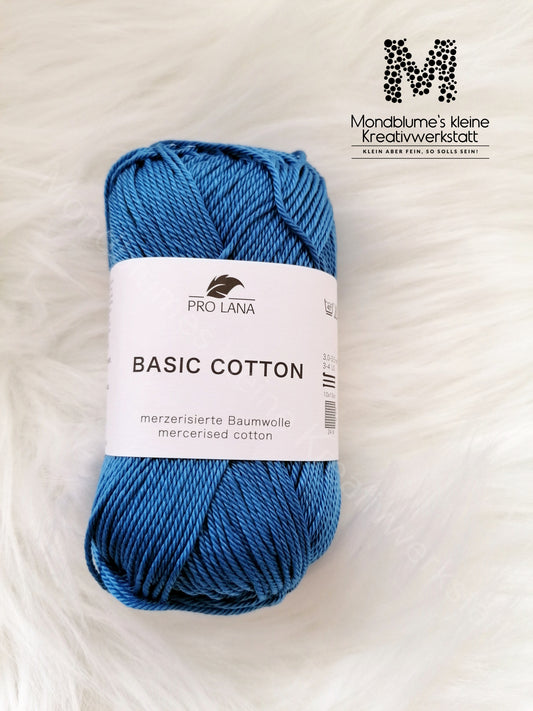 Pro Lana Basic Cotton Jeansblau 055