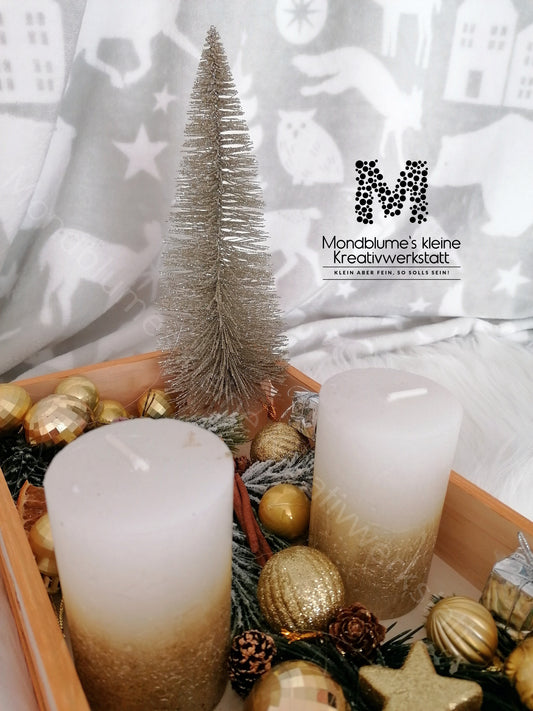 Wunderschöner und einzigartiger Adventschlitten in Gold